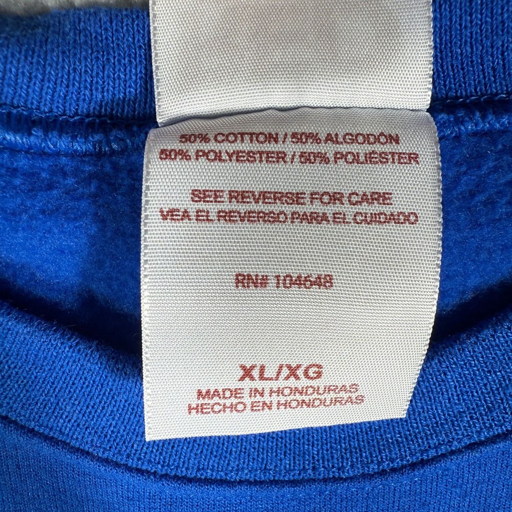 Kansas University Jayhawks Crewneck Size XL Pullover Sweatshirt - Picture 4 of 7